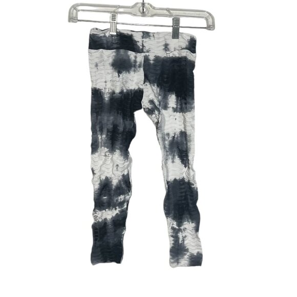 Booty by Brabants Girls Leggings Tie-Dye Black and White One Size 3-7 - Picture 1 of 8